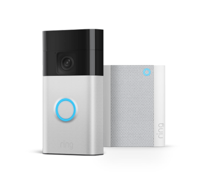 Ring Battery Video Doorbell (2024 release) + Chime