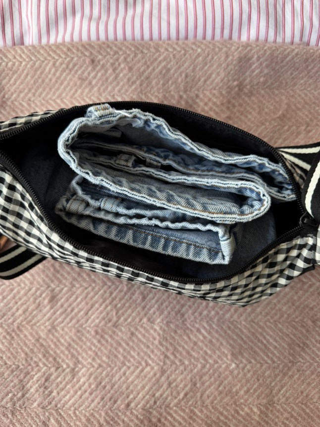 Everything shopping expert Sarah Bradbury managed to cram into the Round Mini Shoulder Bag (Gingham)