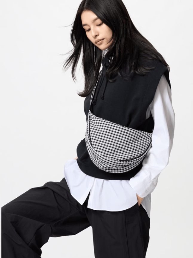Uniqlo Round Mini Shoulder Bag (Gingham)