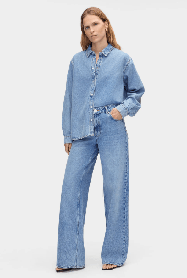 Low Rise Loose Wide-Leg Jeans from ALIGNE