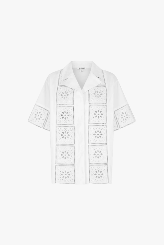 Aligne Ulysses Broderie Organic Cotton Shirt