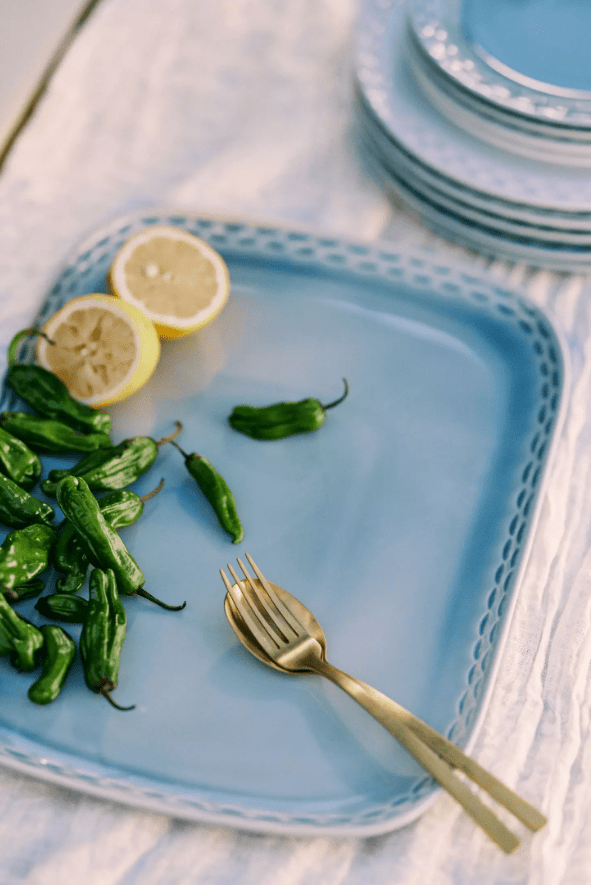 The Mediterranean Dish Chiseled Stoneware Platter from Anthropologie
