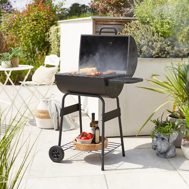 Barrel Charcoal BBQ from Dunelm