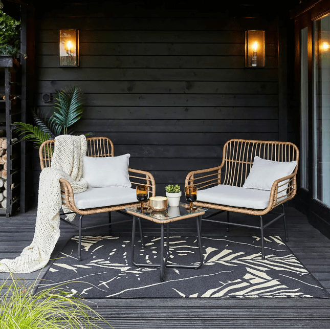 Dunelm Rattan Rope Bistro Set