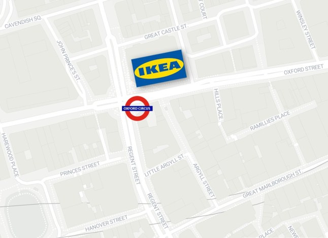 METRO GRAPHICS Ikea, Oxford Street, London (Picture: datawrapper/Metro.co.uk)