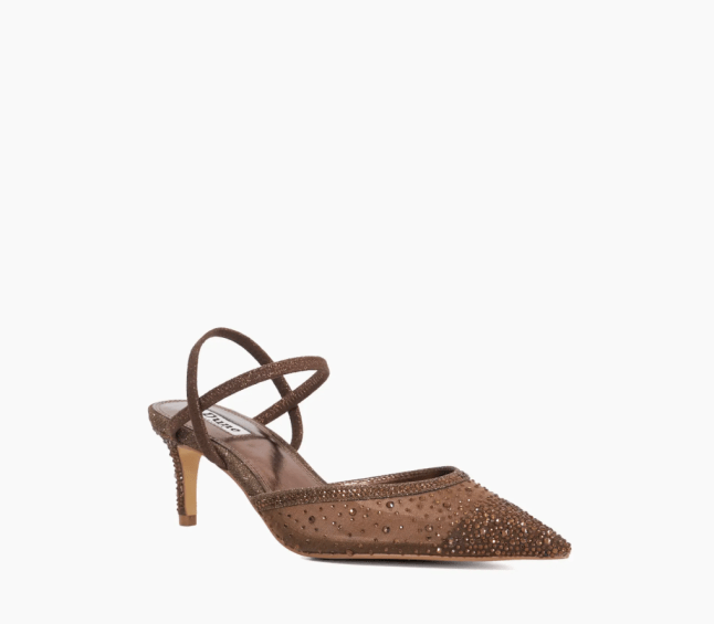 Sparkly Mesh Diamante Slingback Shoes from Dune