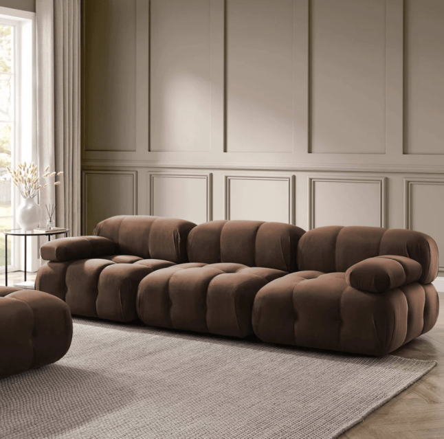 Brown Dusk three-seater sofa