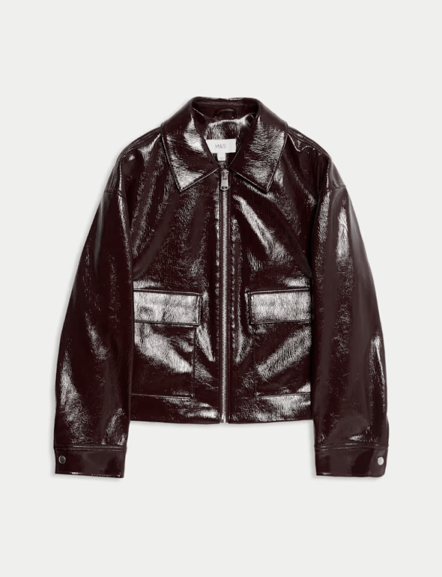 Burgundy M&S jacket