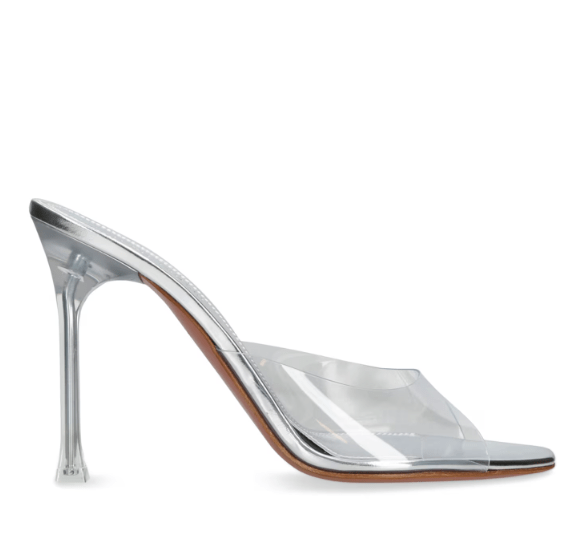 Clear perspex Amina mules