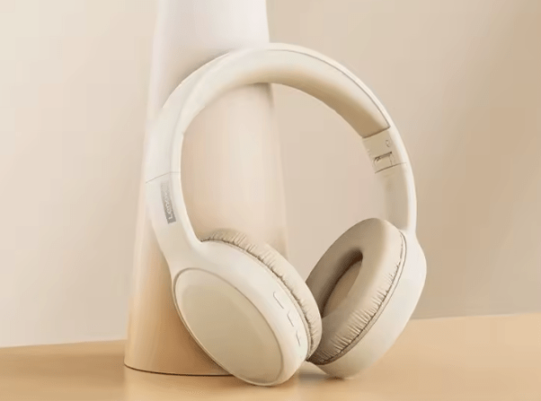 White AliExpress headphones