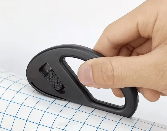 Hand pushing AliExpress mathmatical item