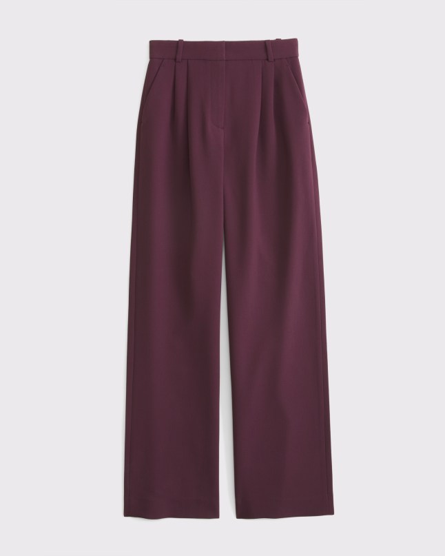 Flat image of Abercrombie & Fitch Sloane Tailored Wide Leg Pant