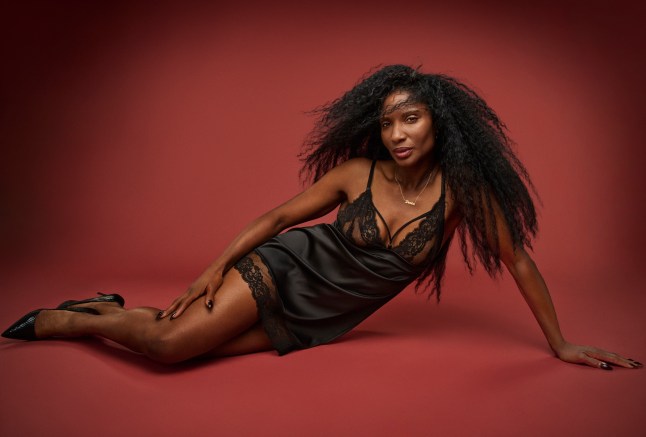 Female wearing Coco de Mer Seraphine slip