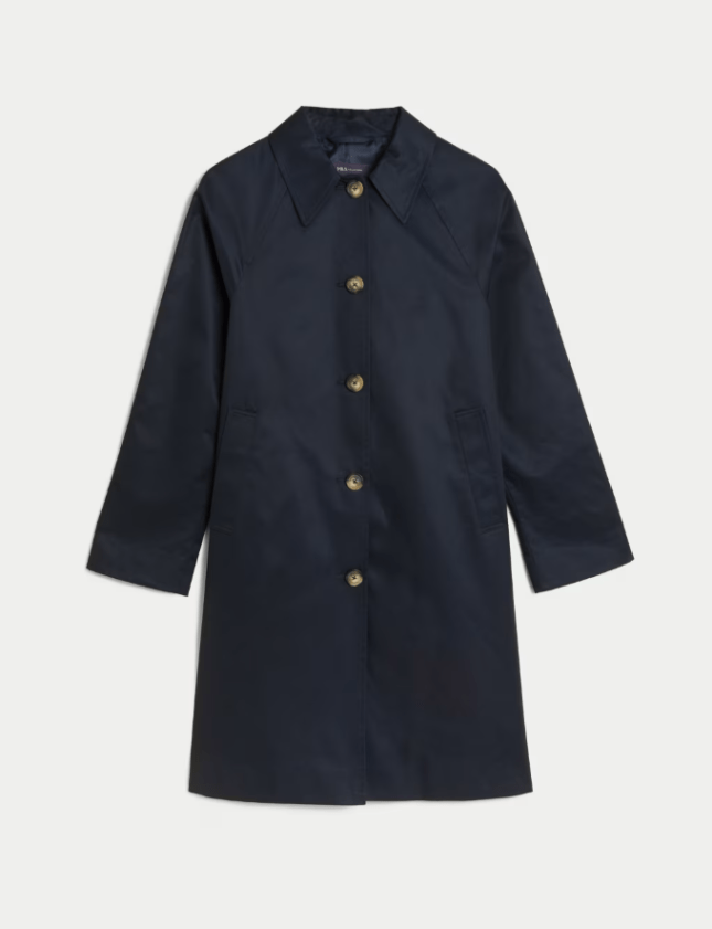 Dark navy Cotton Rich Stormwear™ Car Coat