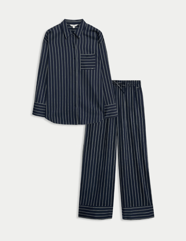 Navy striped pjs from M&S