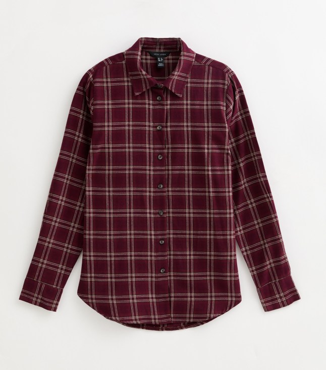 Flat image of New Look Red Checked Long Sleeve Shirt