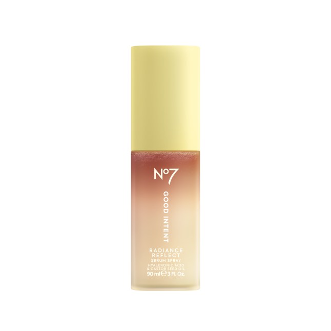 Yellow capped beauty product from No7's Good Intent range