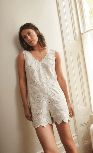White Next playsuit