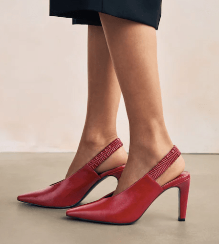 Red Next slingback heels