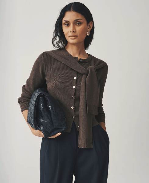 Brown scarf Next cardigan