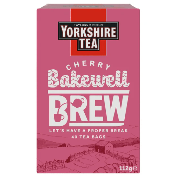 Yorkshire Tea Cherry Bakewell Brew Tea Bags