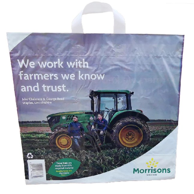 A Morrisons bag for life on a white background