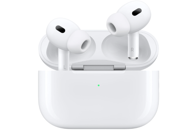 White ear phones