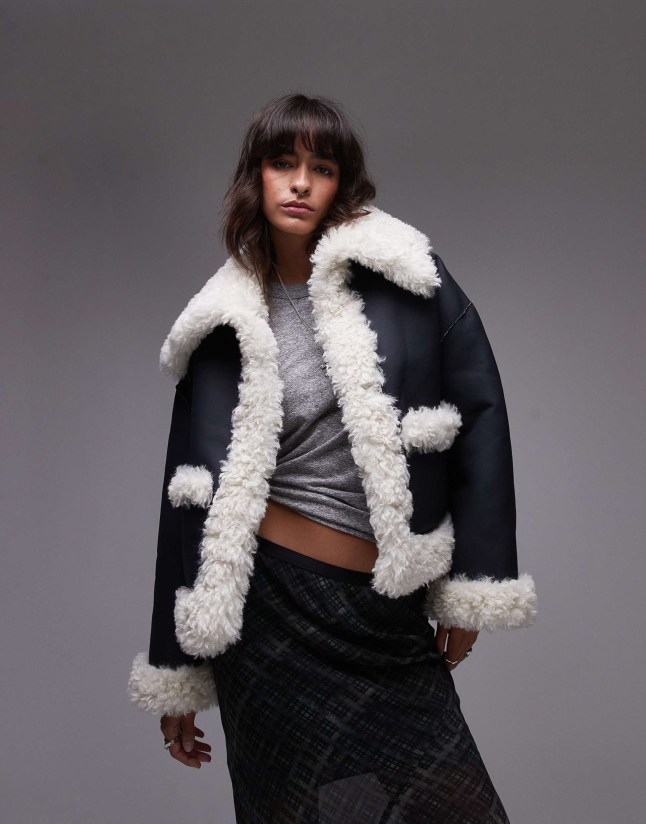 Female wears Free People jacket
