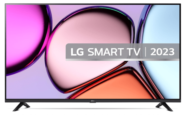 TV with bright picture on screen