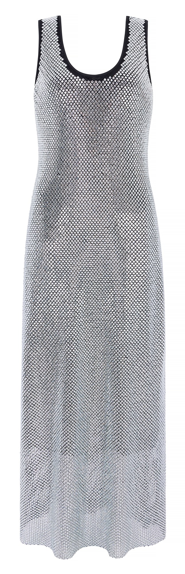Metallic silver dress