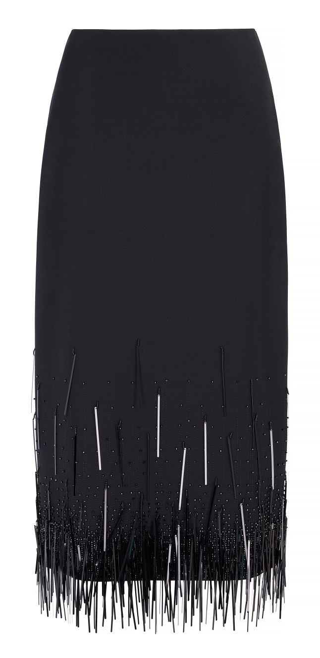 Black tassle skirt