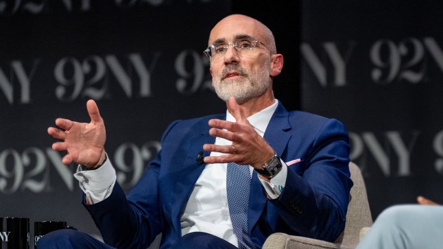 NEW YORK, NEW YORK - SEPTEMBER 12: Arthur C. Brooks with George Stephanopoulos and Oprah Winfrey discuss "Build The Life You Want" at The 92nd Street Y, New York on September 12, 2023 in New York City. (Photo by Roy Rochlin/Getty Images)