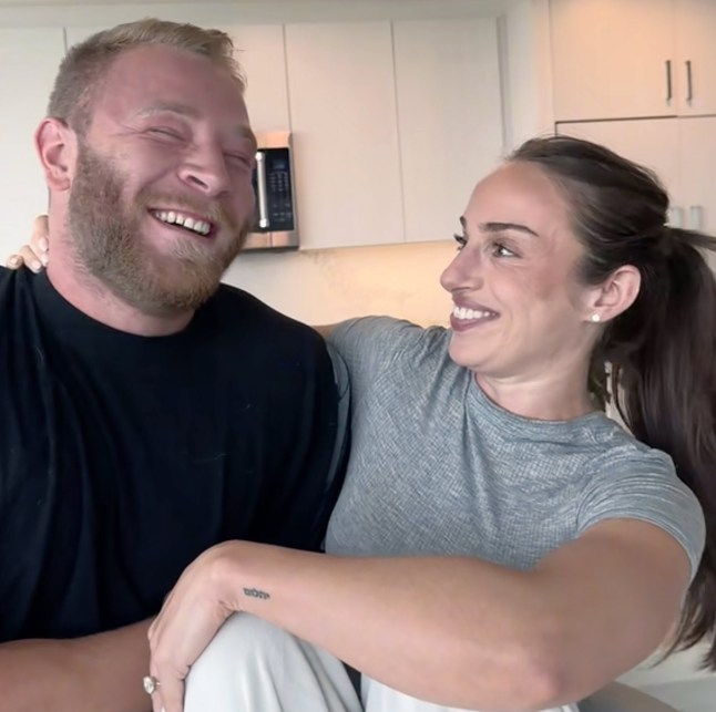 @abbie.nicoleee / CATERS NEWS - (PICTURED Abbie and her partner) -A woman has gone viral after revealing doctors pulled out her IUD, with a giant hairball attached. Abbie Elian from San Diego, California, USA, who shared her story online, admitted that when doctors removed it, they were stunned to find it coated in what they called a hairball. According to the 29-year-old, she'd been suffering through an endless cycle of infections, pain, and fatigue. Multiple UTIs, yeast infections, sharp pelvic cramps, and even kidney stones piled up before nurses finally suggested her IUD might be the culprit. SEE CATERS COPY