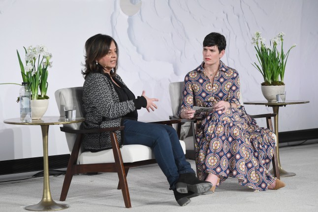 NEW YORK, NY - JANUARY 27: Anita Moorjani and Elise Loehnen speak on the panel at the in goop Health Summit on January 27, 2018 in New York City. (Photo by Dimitrios Kambouris/Getty Images for Goop)