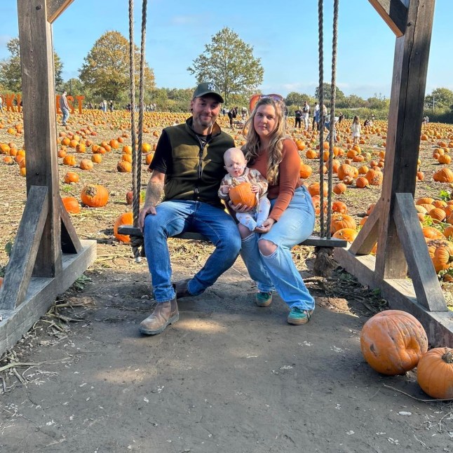 Baby Otto with parents, Sophie Reddaway, 25, and dad Paul Acreman, 27. // A one-year-old baby was diagnosed with a rare form of cancer after doctors initially thought his breathing problems were a cold. Otto Acreman's smitten parents are living a 'nightmare' after a spot at a family barbecue led to the devastating stage four diagnosis. Mum Sophie Reddaway, 25, and dad Paul Acreman, 27, were over the moon when they welcomed their first child was born in September 2024. Weighing seven lbs and three ounces, 'beautiful' Otto's birth was 'the best time' in the couple from Okehampton, Devon's lives. Photo released 29/10/2025