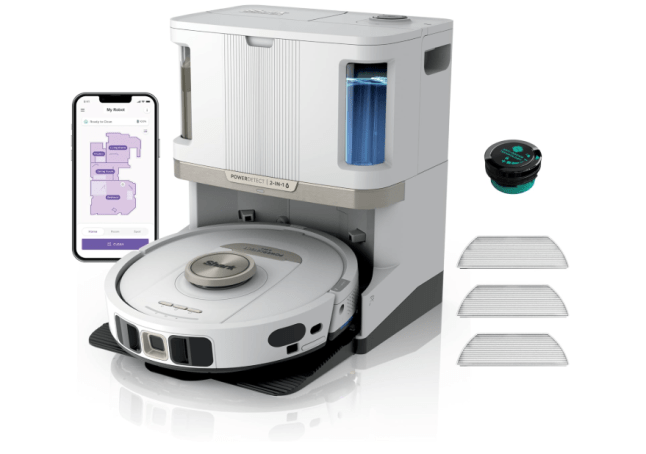 Shark Shark PowerDetect Robot Vacuum and Mop with 60-Day Self-emptying and Cleaning Base