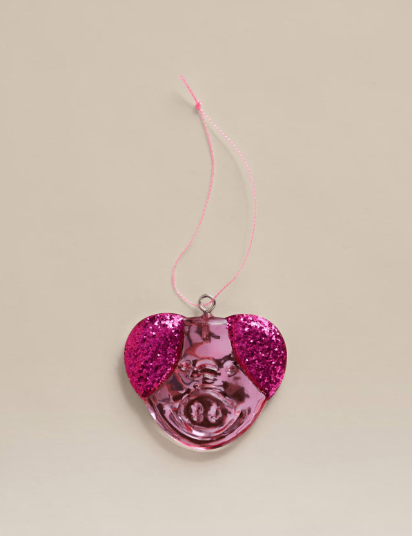 Glass Hanging Percy Pig™ Sweet Decoration