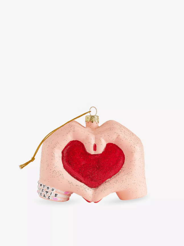 Selfridges Swiftie Heart Christmas Decoration
