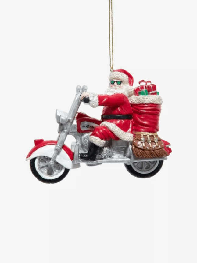 Santa on a motorcycle