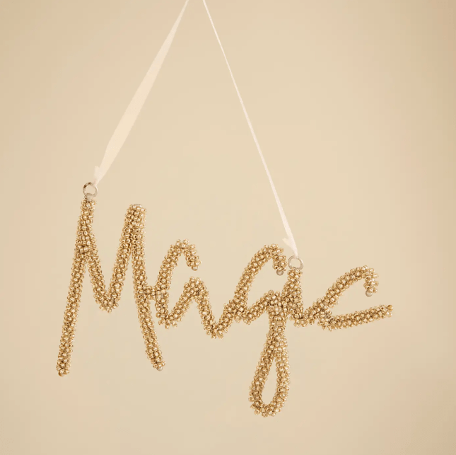 'Magic' word Christmas decoration