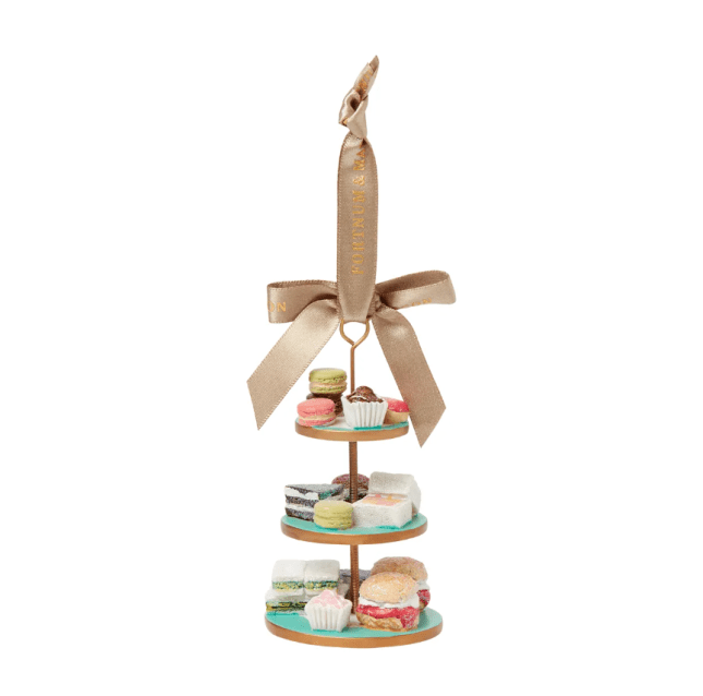 Cake stand tree decoration