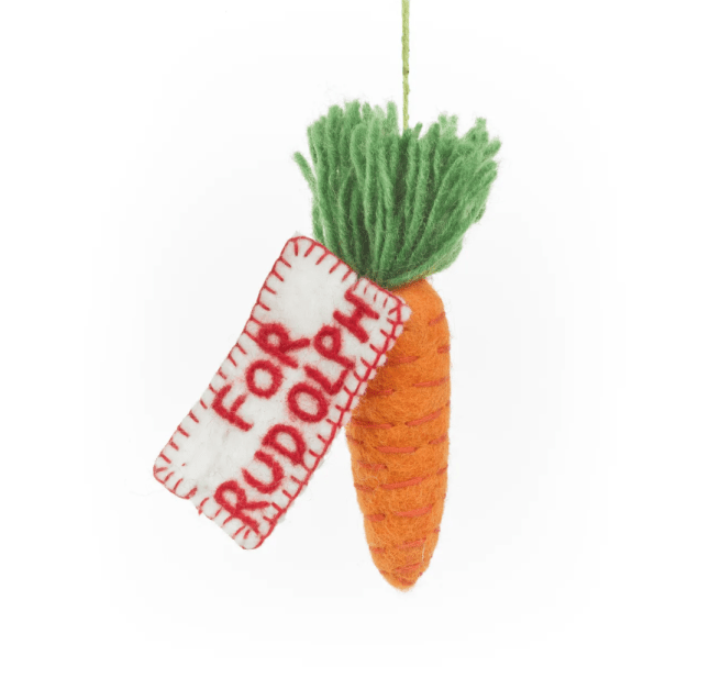 Felt Rudolph Carrot Felt Decoration