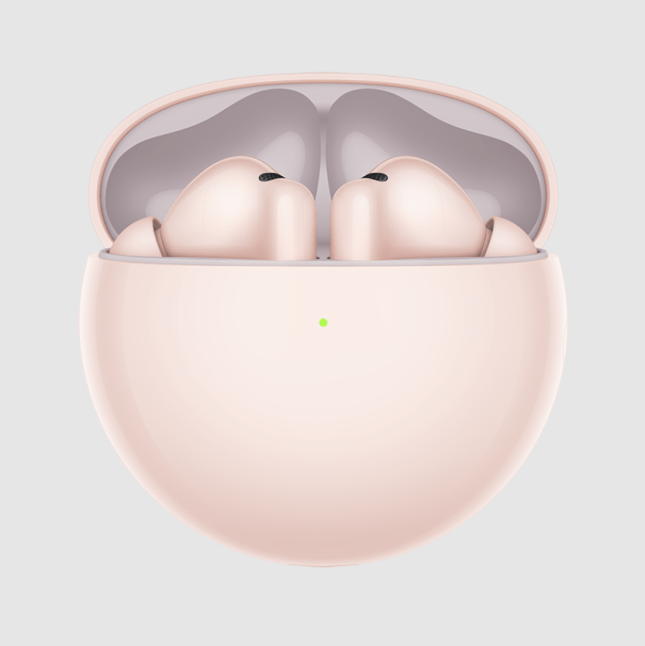 Pink headphones