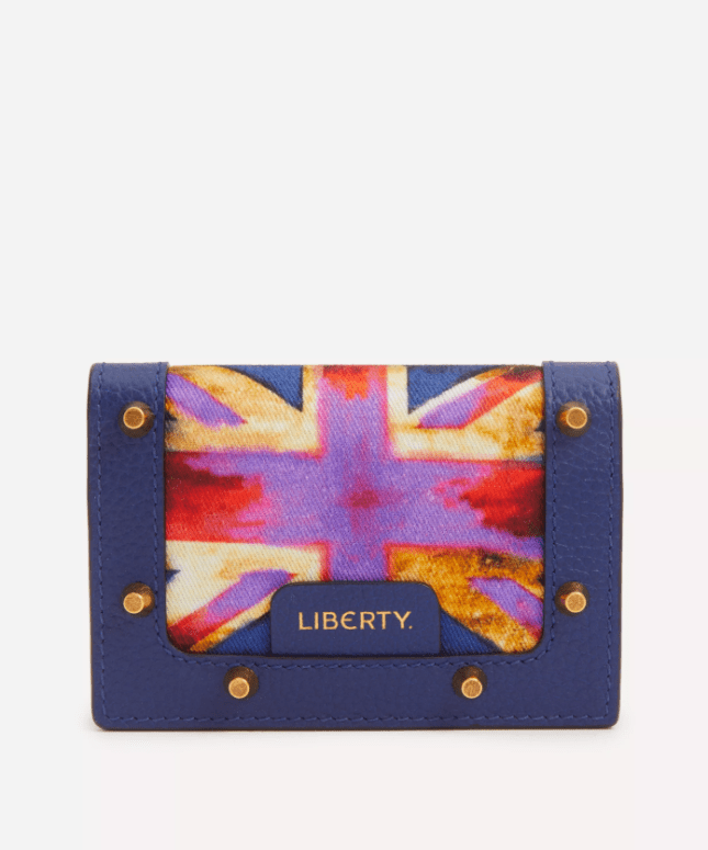 Wallet with Union Jack print on the front
