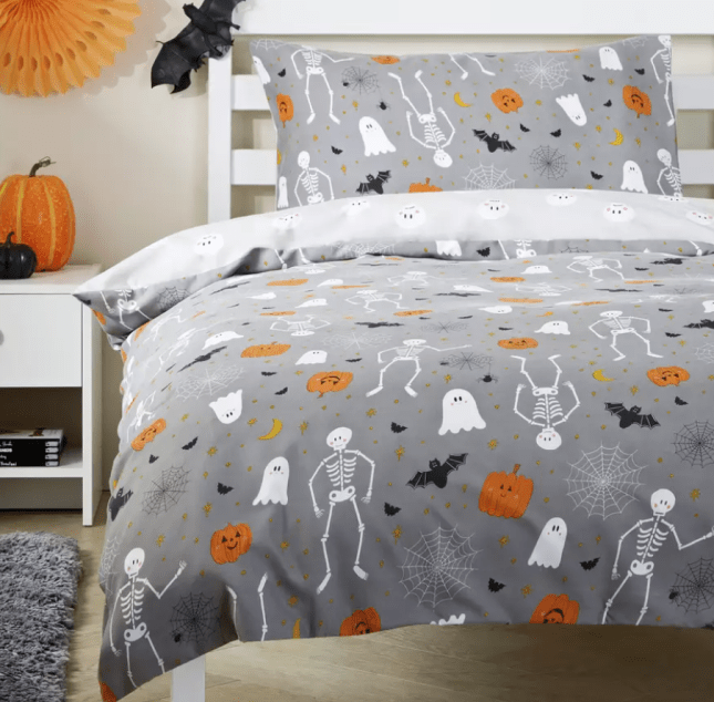 Grey Argos Halloween bedding