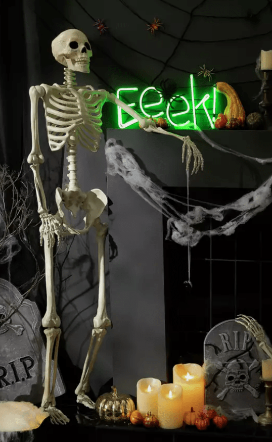 Plastic skeleton figure for your home