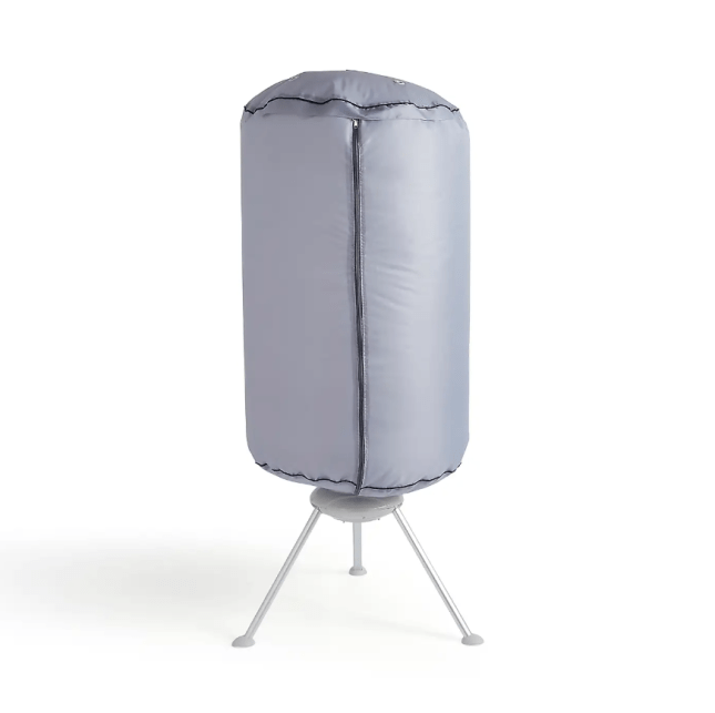 Grey clothing pod for drying clothes from Dunelm
