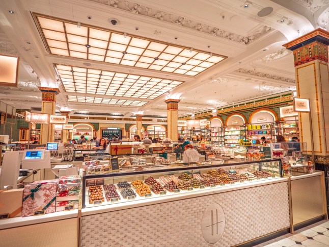 Inside the Food Hall at Harrods
