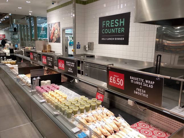 Fresh deli counter at M&S Cheshire Oaks