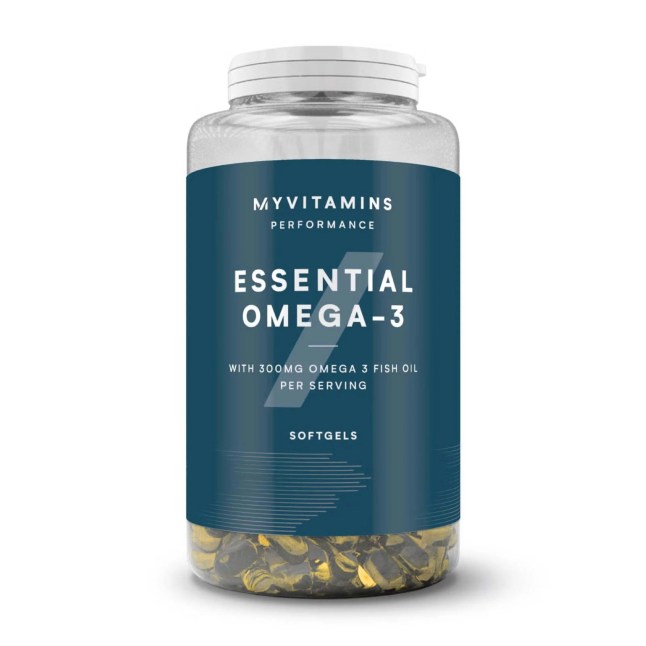 Bottle of Omega-3 supplements